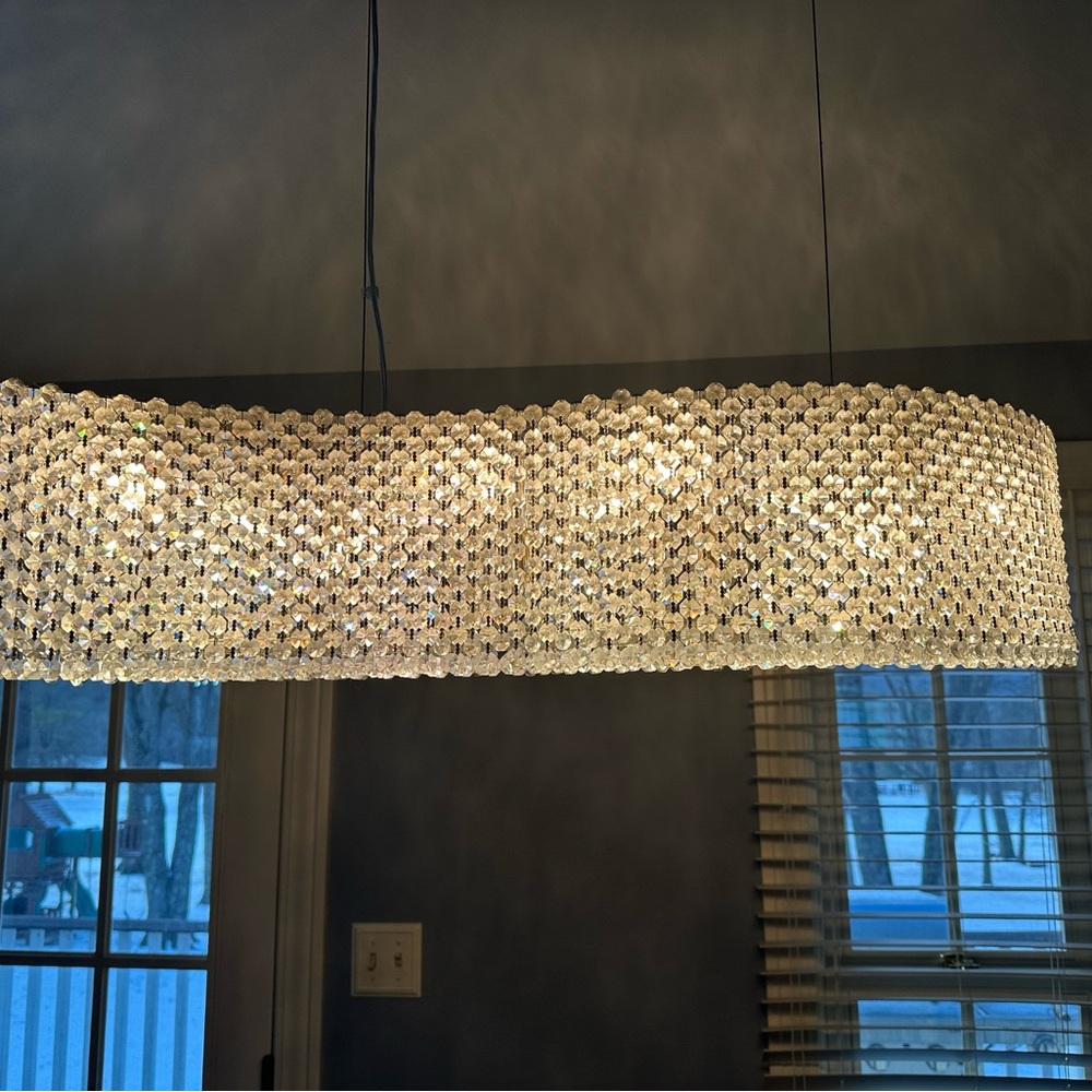 Geometrix Refrax by Schonbek Crystal Chandelier